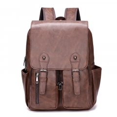 Laptop Backpack PU Leather handbag